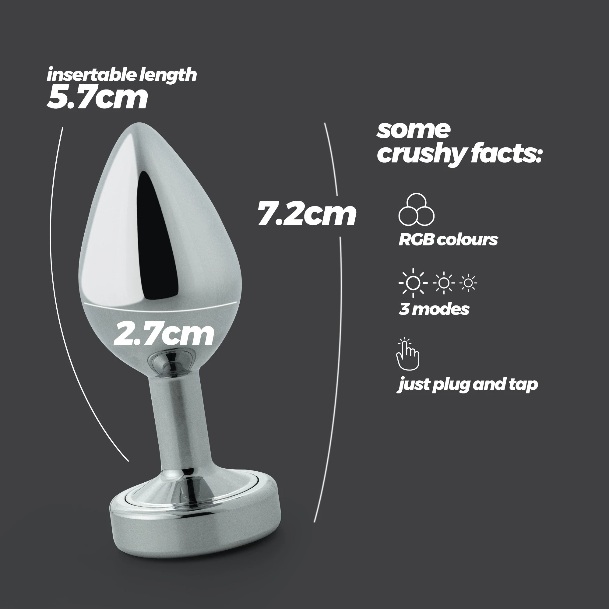 Borealis Plug Anal con LED — foto 7