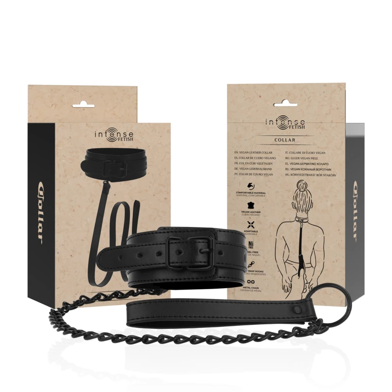Fetish Collar de Cuero Vegano