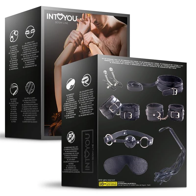 Intoyou BDSM Furry Set 7 Piezas