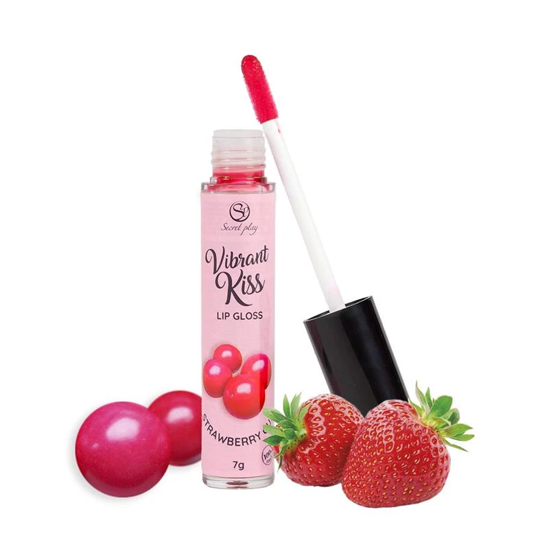 Lip Gloss Vibrant Kiss Chicle de Fresa — foto 2