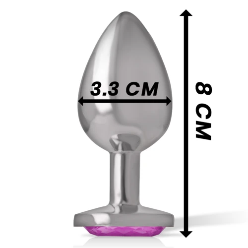 Plug Anal Metal con Cristal Talla M — foto 4