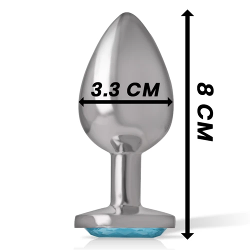 Plug Anal Metal con Cristal Talla M